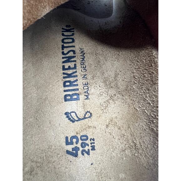 Birkenstock Kyoto Mink Nubuck Suede Leather Slides Men's Size 12 - Picture 12 of 16